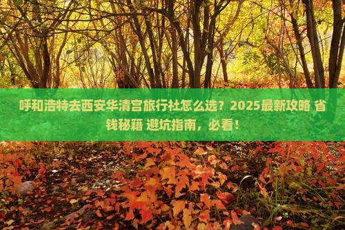 呼和浩特去西安华清宫旅行社