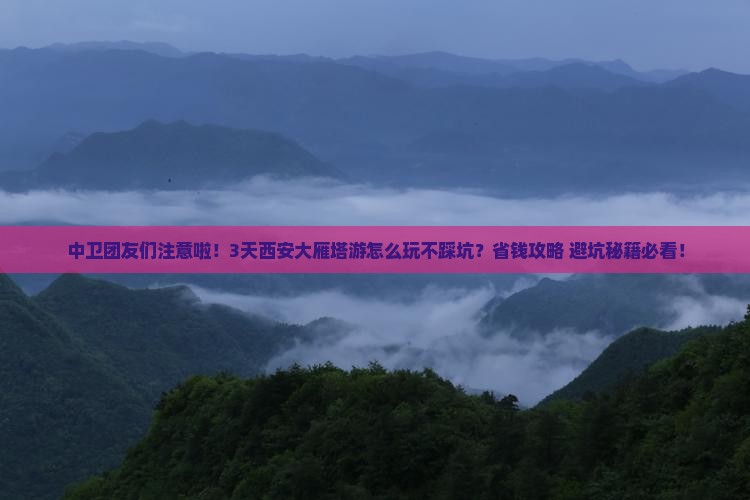中卫去西安大雁塔团体旅游