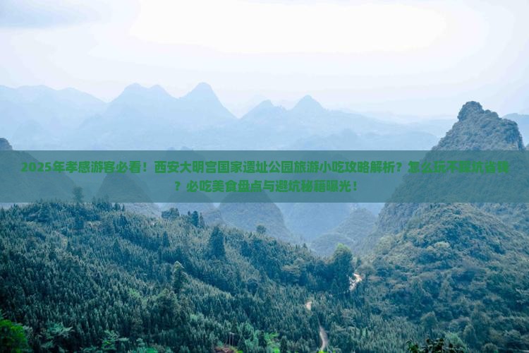 孝感到西安大明宫国家遗址公园旅游小吃 孝感到西安大明宫国家遗址公园旅游小吃