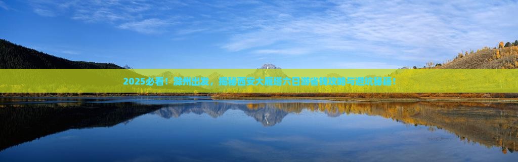 滁州去西安大雁塔六日游