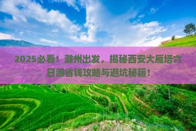 滁州去西安大雁塔六日游