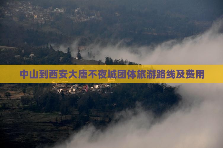 中山到西安大唐不夜城团体旅游