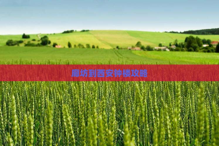 廊坊到西安钟楼门票