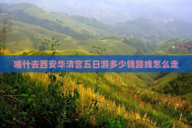 喀什去西安华清宫五日游