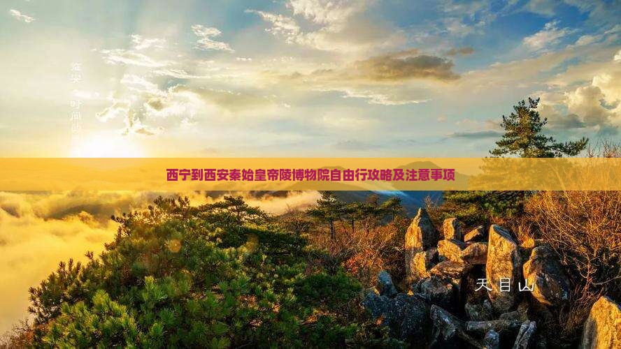 西宁到西安秦始皇帝陵博物院自由行