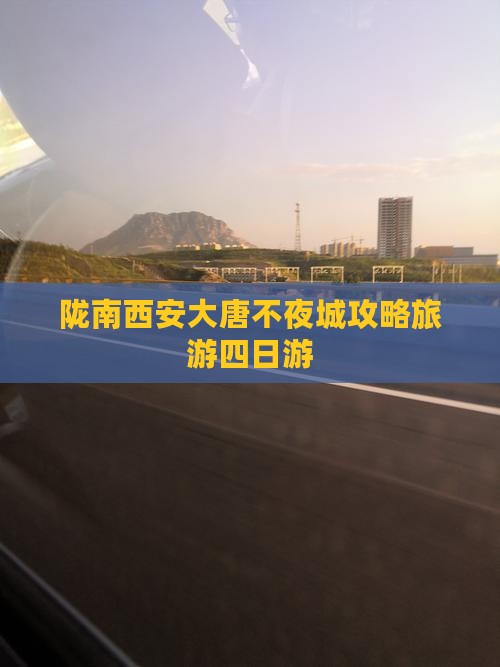陇南去西安大唐不夜城四日游