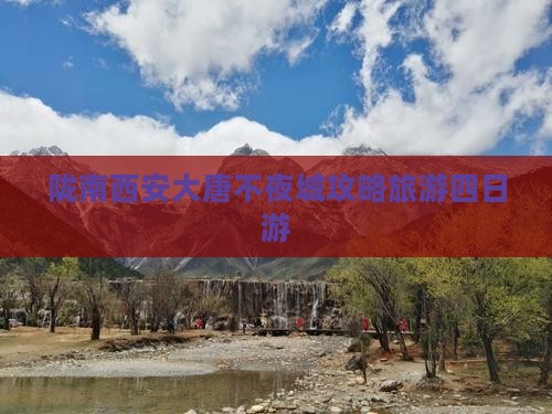 陇南去西安大唐不夜城四日游