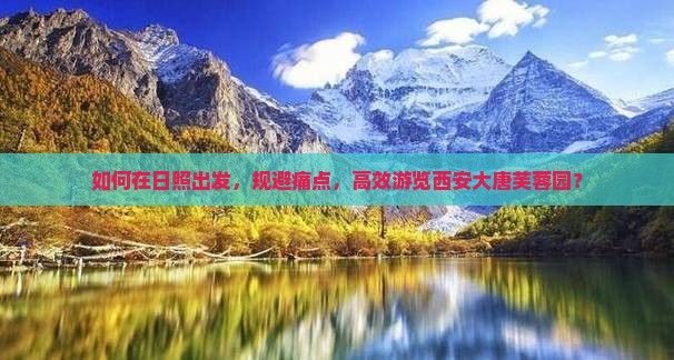 如何在日照出发，规避痛点，高效游览西安大唐芙蓉园？