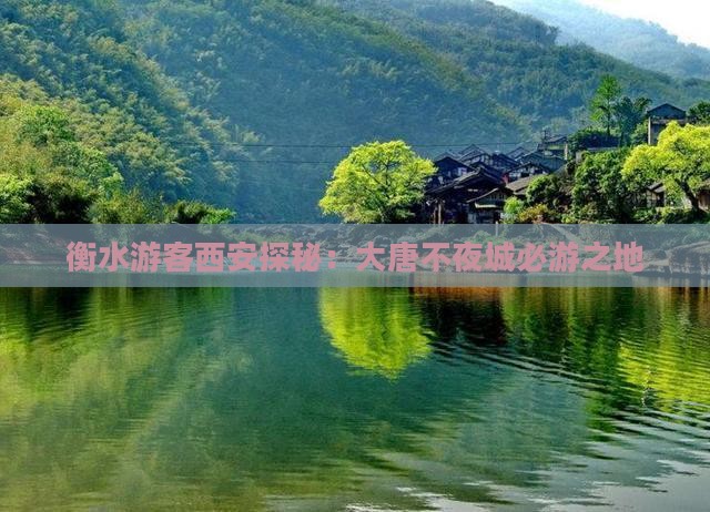 衡水游客西安探秘：大唐不夜城必游之地