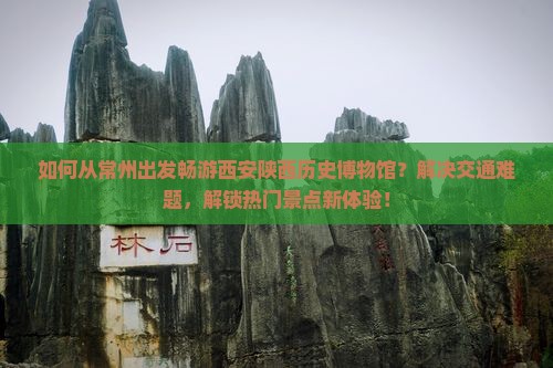 如何从常州出发畅游西安陕西历史博物馆？解决交通难题，解锁热门景点新体验！