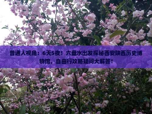 普通人视角：6天5夜！六盘水出发探秘西安陕西历史博物馆，自由行攻略疑问大解答！