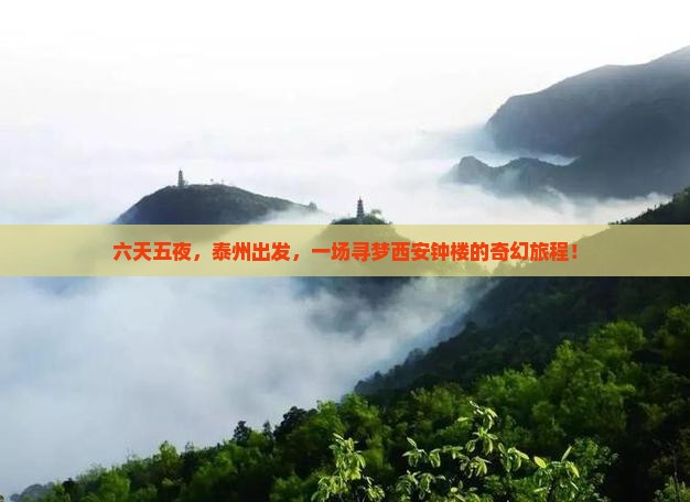 六天五夜，泰州出发，一场寻梦西安钟楼的奇幻旅程！