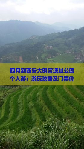 四月到西安大明宫遗址公园个人游：游玩攻略及门票价格详解
