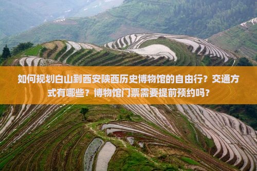 如何规划白山到西安陕西历史博物馆的自由行？交通方式有哪些？博物馆门票需要提前预约吗？