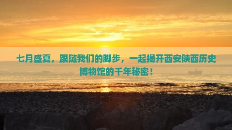 七月盛夏，跟随我们的脚步，一起揭开西安陕西历史博物馆的千年秘密！