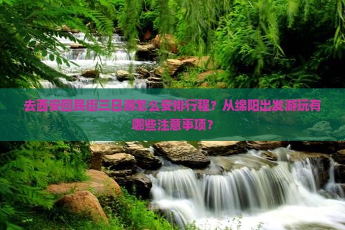 去西安回民街三日游怎么安排行程？从绵阳出发游玩有哪些注意事项？
