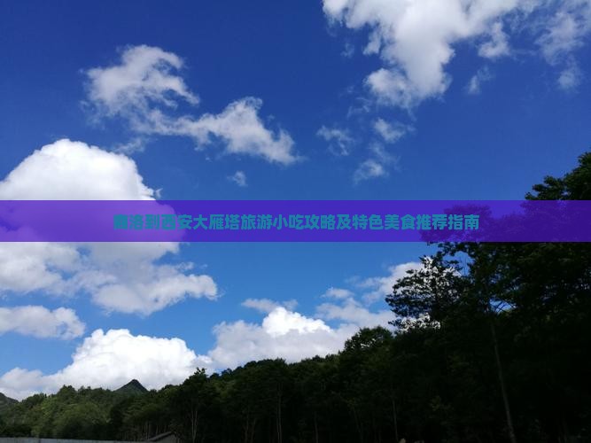 商洛到西安大雁塔旅游小吃攻略及特色美食推荐指南