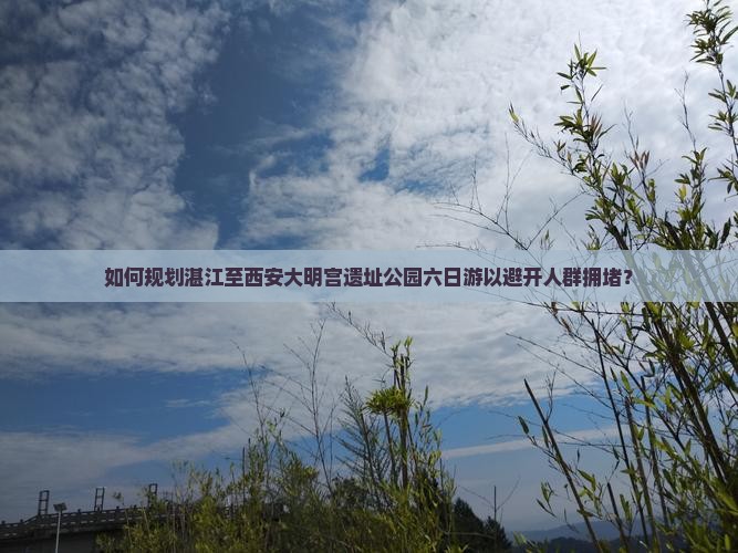 如何规划湛江至西安大明宫遗址公园六日游以避开人群拥堵？