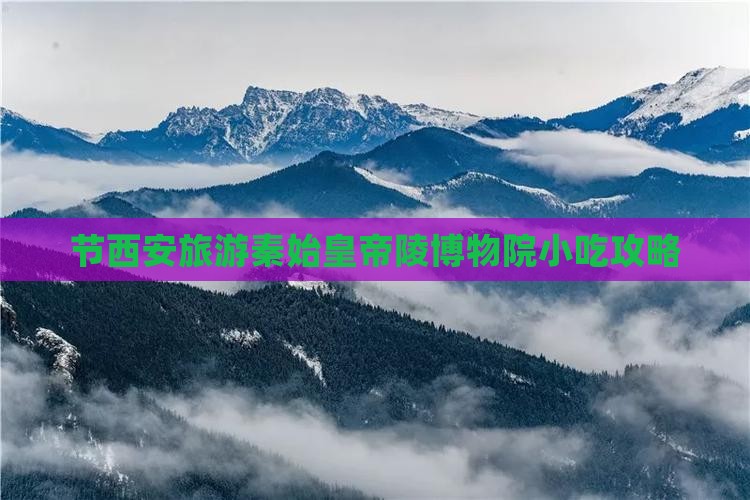 节西安旅游秦始皇帝陵博物院小吃攻略
