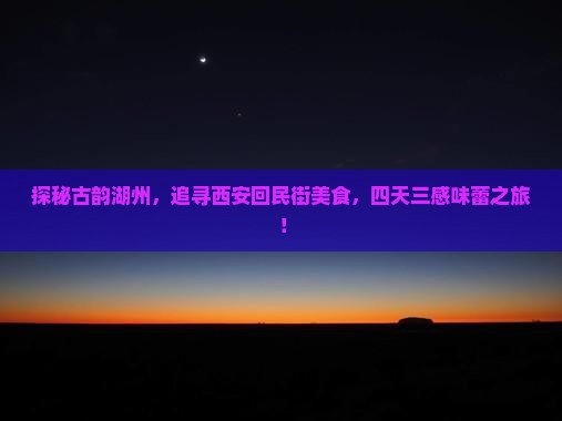 探秘古韵湖州，追寻西安回民街美食，四天三感味蕾之旅！