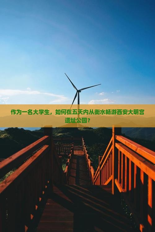 作为一名大学生，如何在五天内从衡水畅游西安大明宫遗址公园？