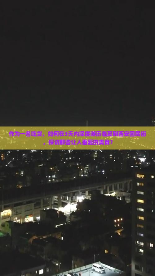 作为一名吃货，如何在3天内深度游历临夏到西安回民街，探访那些让人垂涎的美食？