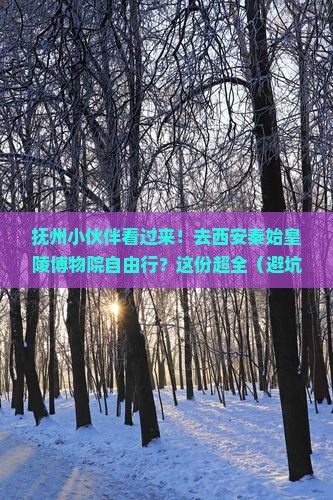 抚州到西安秦始皇帝陵博物院自由行