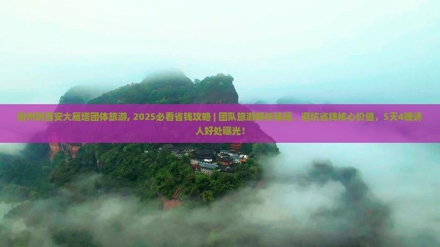 衢州到西安大雁塔团体旅游