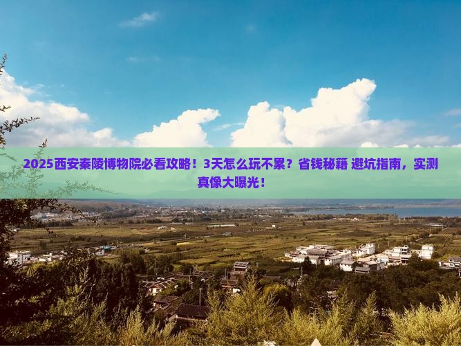一月去西安秦始皇帝陵博物院攻略