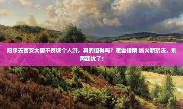 阳泉去西安大唐不夜城个人游