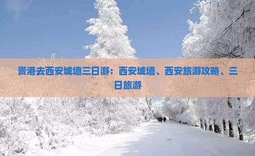 贵港去西安城墙三日游