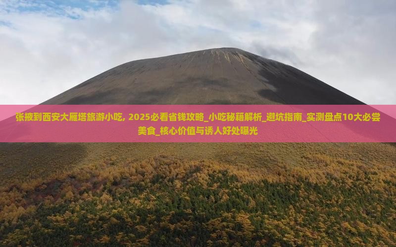 张掖到西安大雁塔旅游小吃