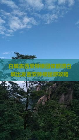 白城去西安钟楼团体旅游