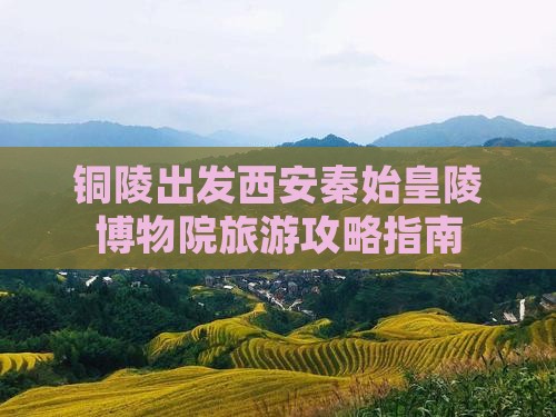 铜陵出发西安秦始皇陵博物院旅游攻略指南