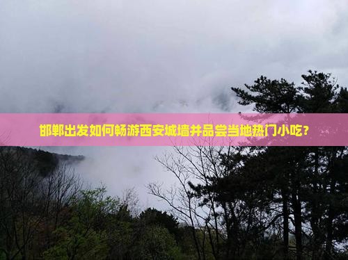 邯郸出发如何畅游西安城墙并品尝当地热门小吃？