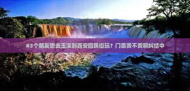 #3个朋友想去玉溪到西安回民街玩？门票贵不贵啊纠结中