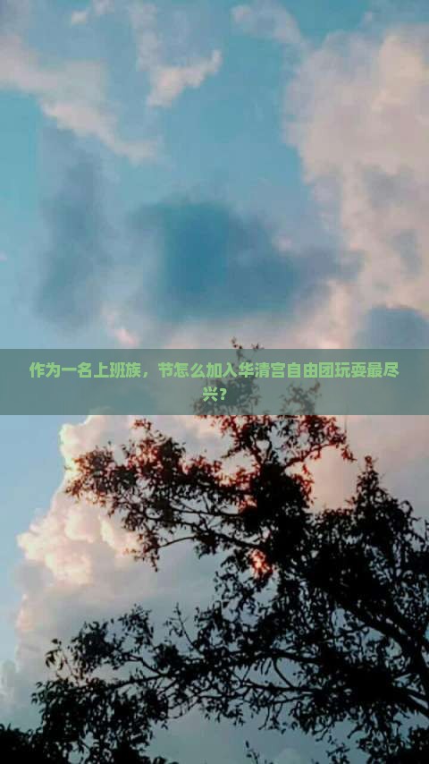 作为一名上班族，节怎么加入华清宫自由团玩耍最尽兴？