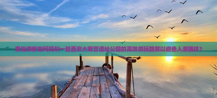 恩施游客如何规划一趟西安大明宫遗址公园的高效游玩路犀以避免人潮拥挤？