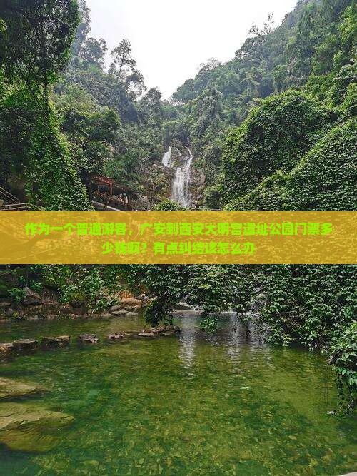作为一个普通游客，广安到西安大明宫遗址公园门票多少钱啊？有点纠结该怎么办