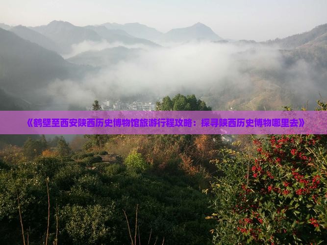 《鹤壁至西安陕西历史博物馆旅游行程攻略：探寻陕西历史博物哪里去》
