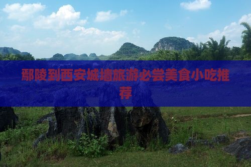 鄢陵到西安城墙旅游必尝美食小吃推荐