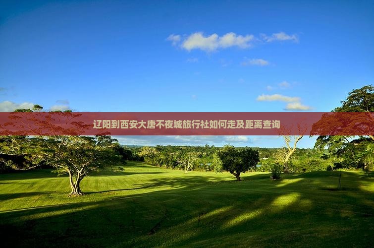 辽阳到西安大唐不夜城旅行社如何走及距离查询
