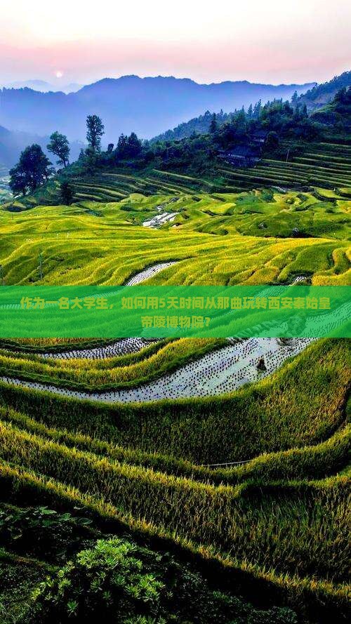 作为一名大学生，如何用5天时间从那曲玩转西安秦始皇帝陵博物院？