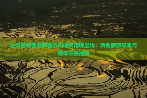 驻马店到西安陕西历史博物馆哪里玩：两地旅游攻略与精华景点指南