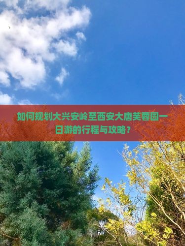 如何规划大兴安岭至西安大唐芙蓉园一日游的行程与攻略？