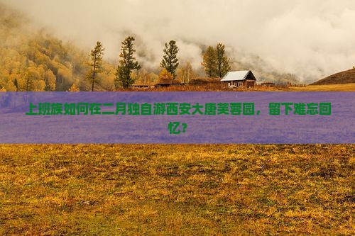 上班族如何在二月独自游西安大唐芙蓉园，留下难忘回忆？