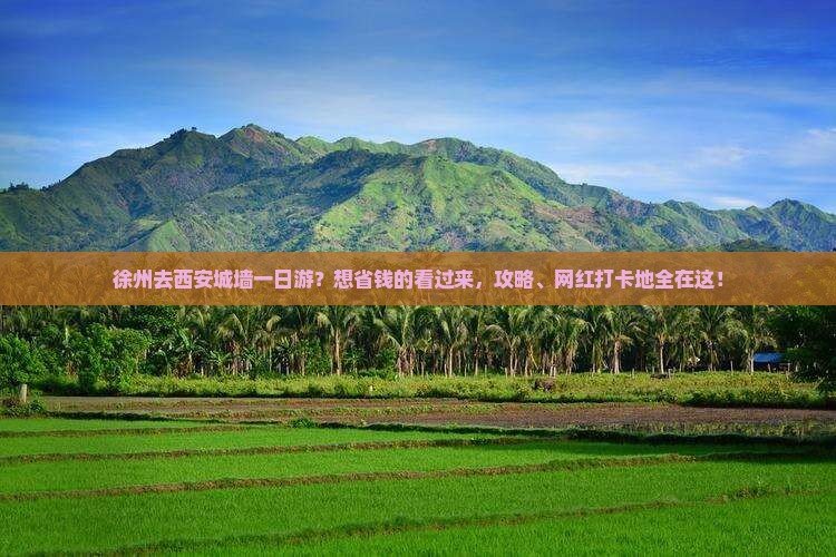 徐州去西安城墙一日游？想省钱的看过来，攻略、网红打卡地全在这！
