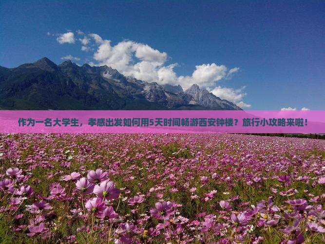 作为一名大学生，孝感出发如何用5天时间畅游西安钟楼？旅行小攻略来啦！