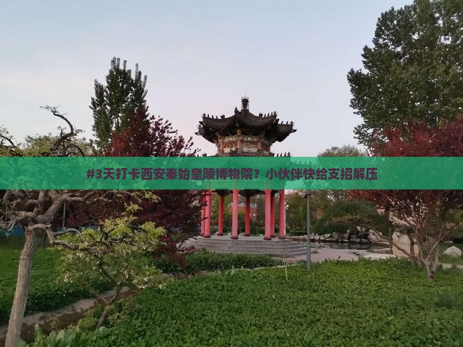 #3天打卡西安秦始皇陵博物院？小伙伴快给支招解压