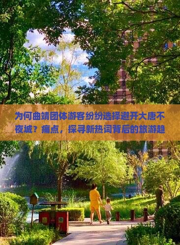 为何曲靖团体游客纷纷选择避开大唐不夜城？痛点，探寻新热词背后的旅游趋势！